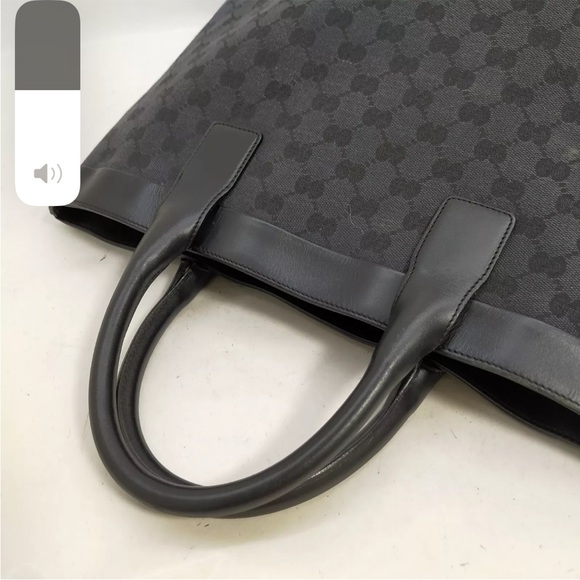 Gucci Guccisma Large Black Tote EUC - Picture 4 of 12